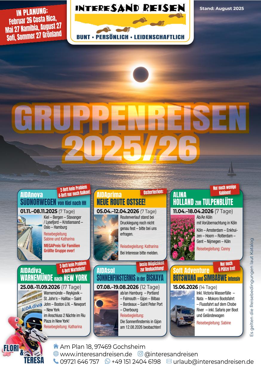 Interesandreisen - Gruppenreisen 2025/26